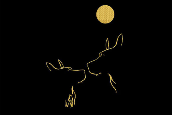A Cozy Review of Dogs in the Moonlight, Minimalistic