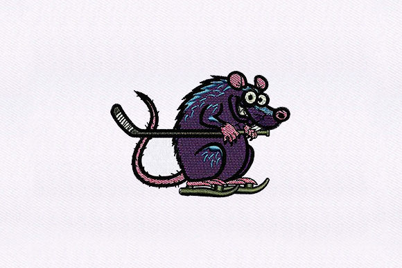 A Cozy Review of the Quirky Hockey Gear Rat Embroidery