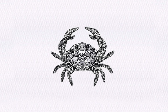 A Designer's Review: Working with the Mandala Crab Embroidery