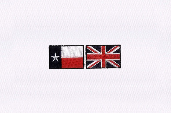 A Handmade Texas and Jack Flag Embroidery for Your Gift Projects