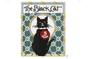 A Vintage Cat Design for Boutique Apparel Projects