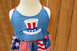 An Uncle Sam Hat Embroidery Design for Patriotic Products