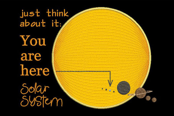 Cute Solar System Applique Embroidery Design Review