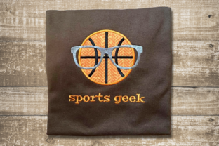 Embroidery Review: Basketball Sports Geek Applique Design
