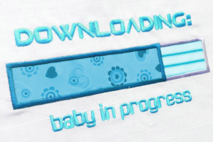 Evaluating the Downloading Baby Pregnancy Applique Design