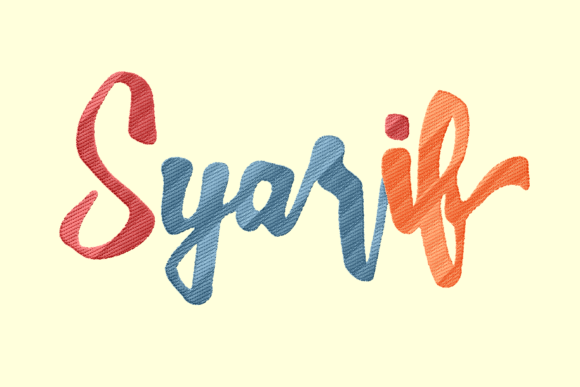 Syarif Lettering: A Design for Meaningful Handmade Products