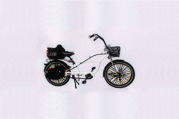 Why the Black Bicycle Trunk Embroidery Design Stands Out